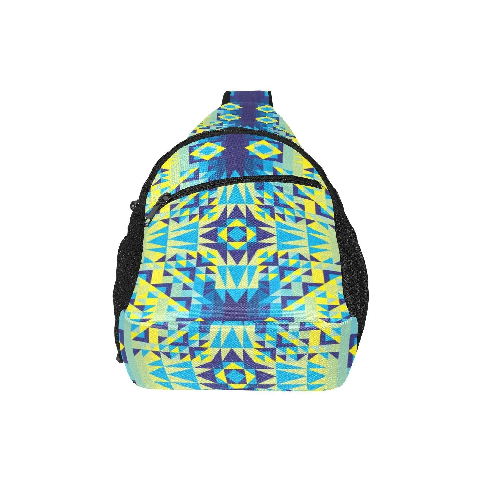 Kaleidoscope Jaune Bleu Chest Bag