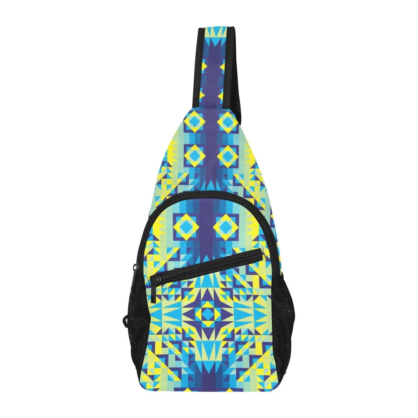 Kaleidoscope Jaune Bleu Chest Bag