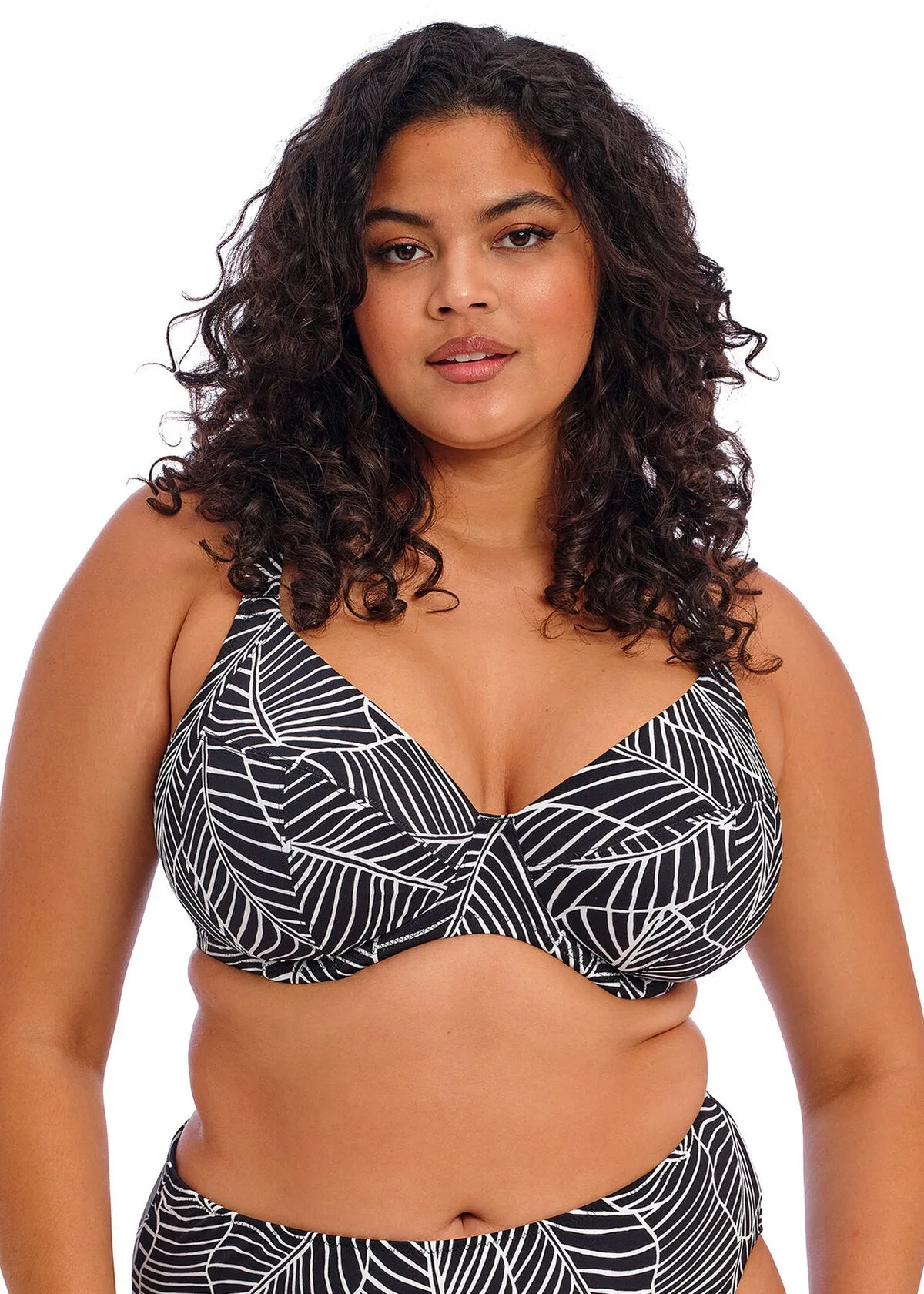 Kata Beach UW Plunge Bikini Top In Black - Elomi