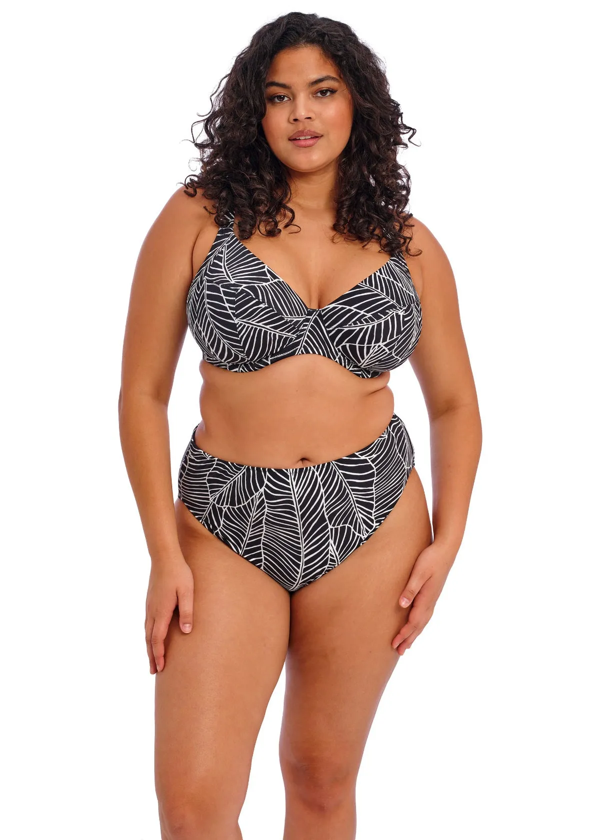 Kata Beach UW Plunge Bikini Top In Black - Elomi