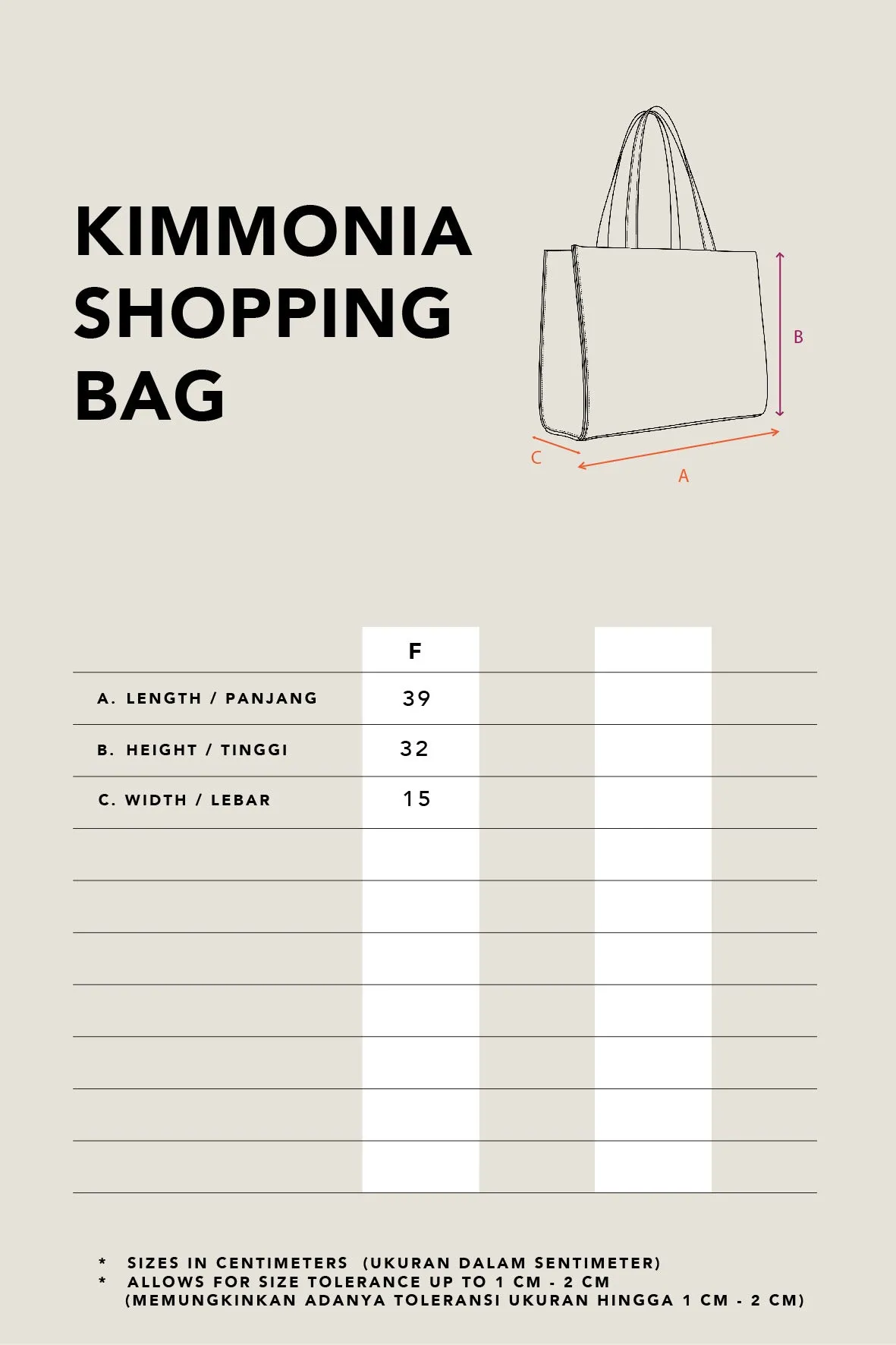 KIMMONIA SHOPPING BAG SHADOW