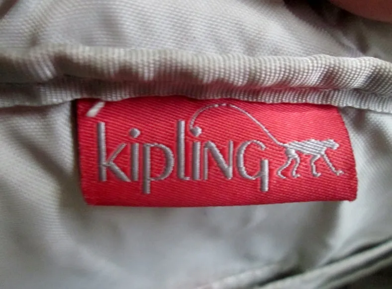 KIPLING MONKEY vegan satchel briefcase clutch travel luggage shoulder bag PINK PEACH SALMON