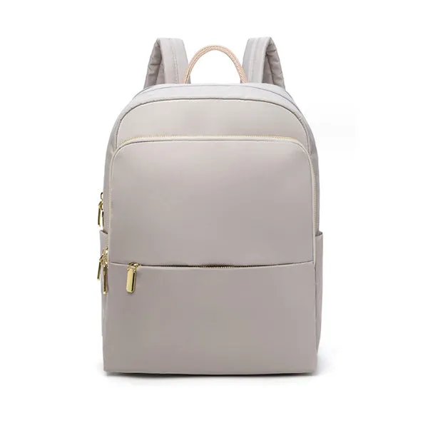 Laptop Grey Backpack for Women, 14 Inch Computer Business Stylish Grey Backpacks 女士筆記本電腦灰色背包，14 英寸電腦商務時尚灰色背包 KCBAG2253