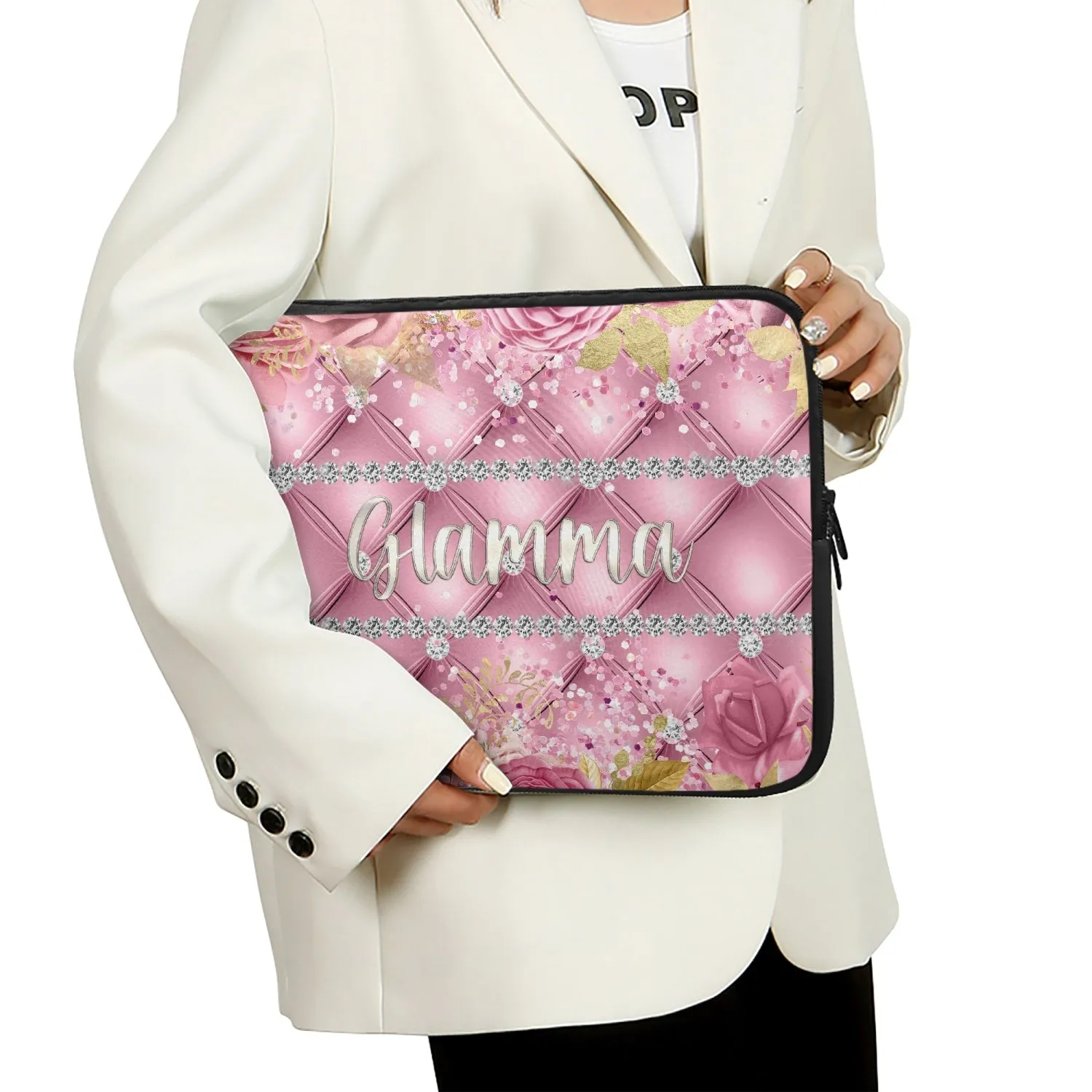 Laptop Sleeve - without handles - Pink Floral - Glamma