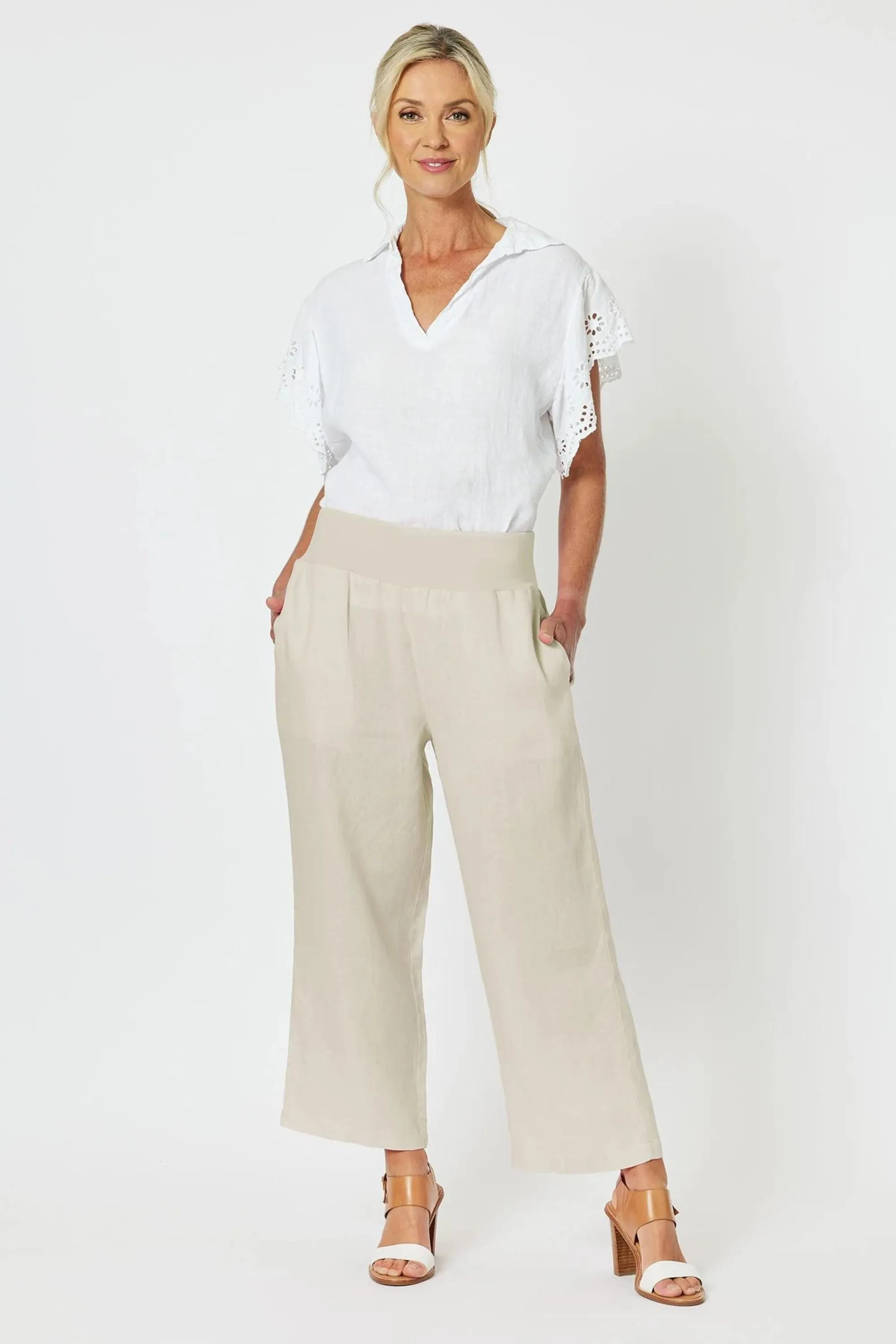 LARA WIDE LEG PANT - 43440GS