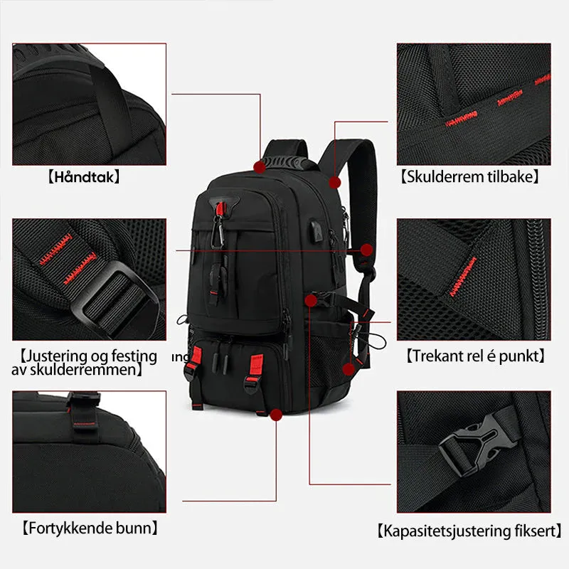 Large and spacious backpack for the journey