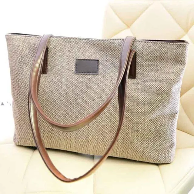 Large Capacity Cotton Shoulder Bag