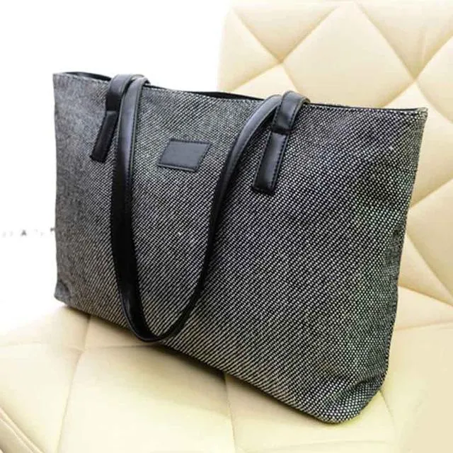 Large Capacity Cotton Shoulder Bag