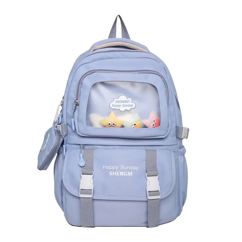 Large Capacity Schoolbag Junior High School Girl High School Student Good-looking Ins Japanese Minority Cute Girl Backpack Female