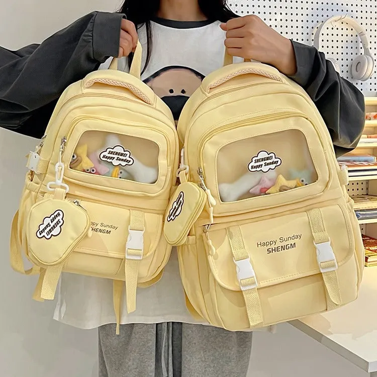 Large Capacity Schoolbag Junior High School Girl High School Student Good-looking Ins Japanese Minority Cute Girl Backpack Female