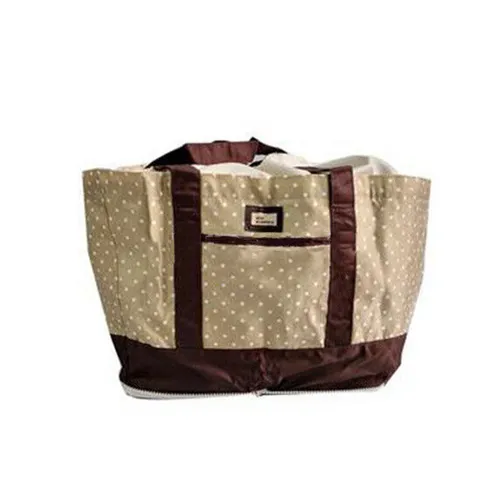 Large Foldable Polyester Grocery Tote with Insulation