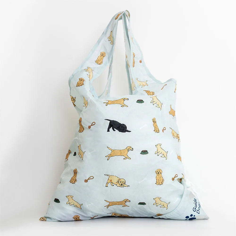 Laura Fisher x Guide Dogs foldable shopping bag