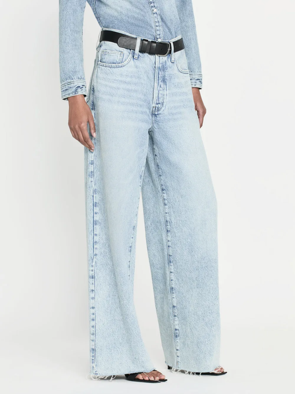 Le Low Baggy Wide Leg -- Fizz Indigo