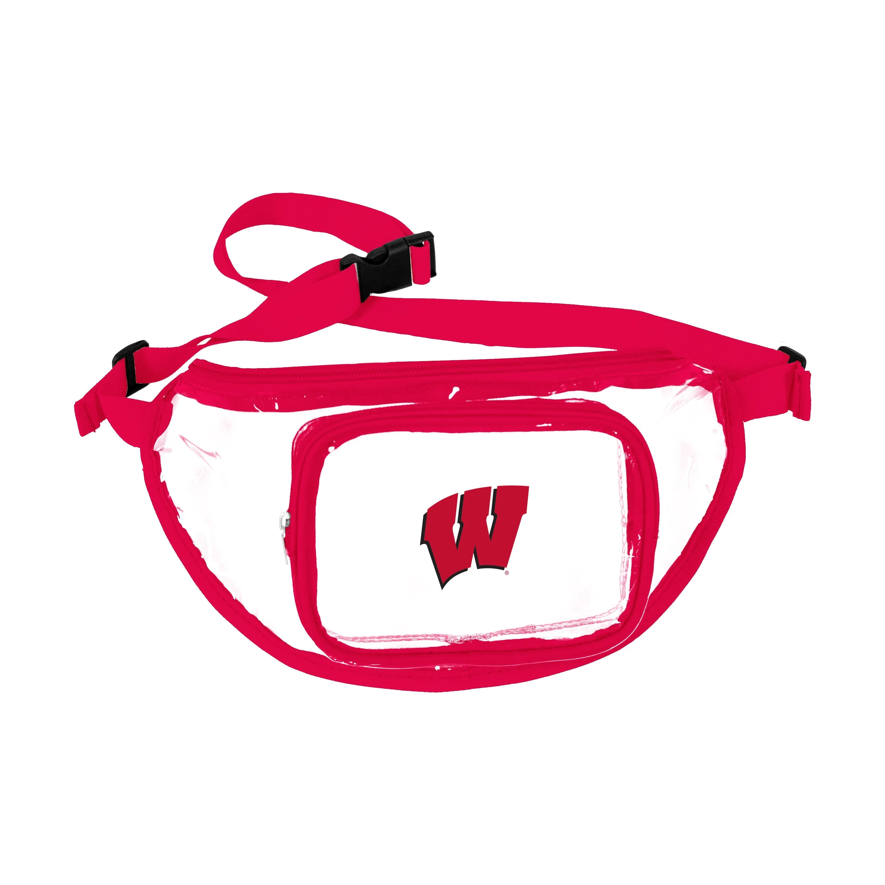 LogoBrands Wisconsin Clear Fanny Pack