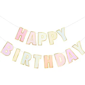 Macaron Pastel Birthday Banner