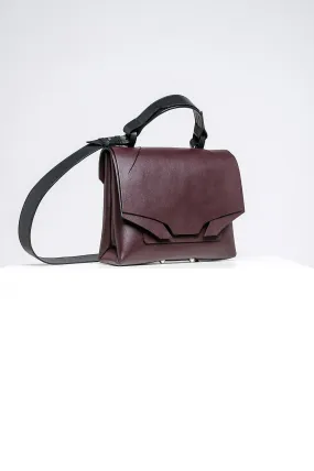 Medium Slashed Bag - Burgundy