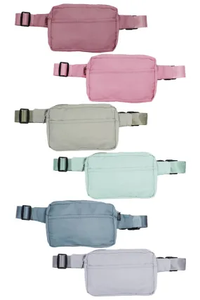 Minimal Matte Pastel Belt Bum Fanny Pack