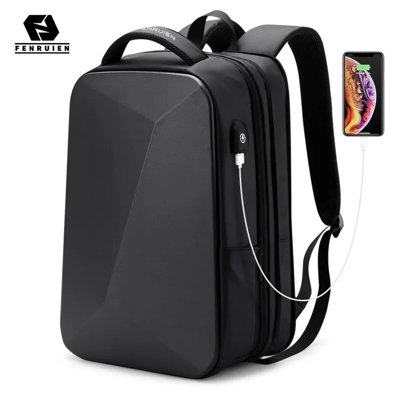 Multifunction Hard Shell  Anti Theft Waterproof Laptop Business Travel Backpack