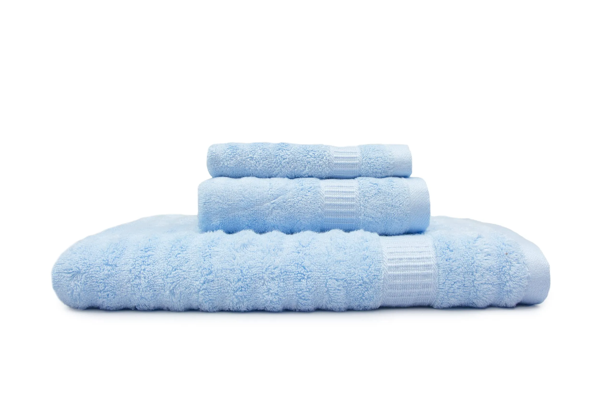 Mush Bamboo Towel: Ultra Soft, Absorbent, Eco Friendly 600 GSM 6 Pieces (2 Bath, 2 Hand, 2 Face) (Navy & Sky)