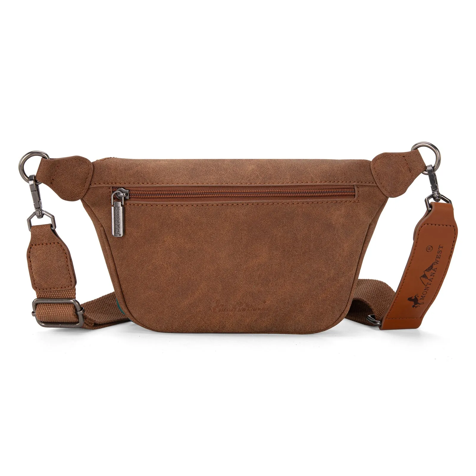 MW1289-194 Montana West Buckle Fringe Collection Fanny Pack