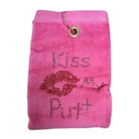 Navika Golf Towel - Pink  - Kiss My Putt