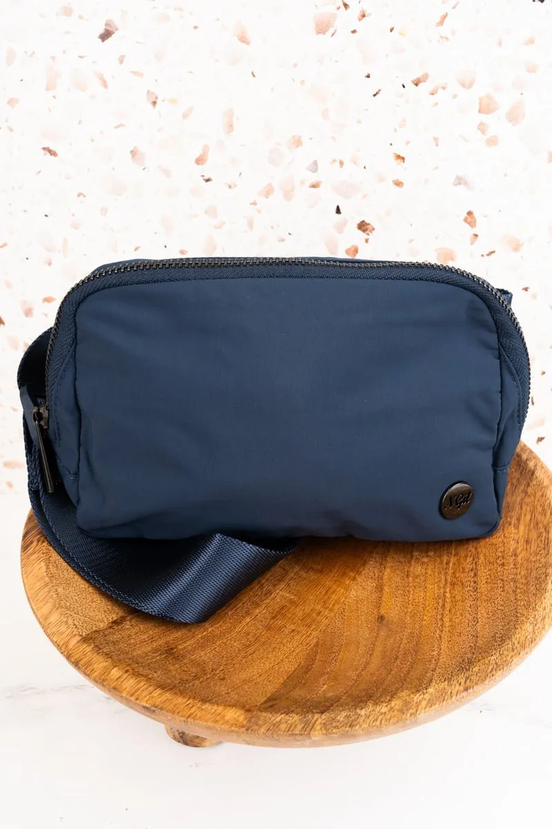 NGIL Navy Brooklyn Belt Bag