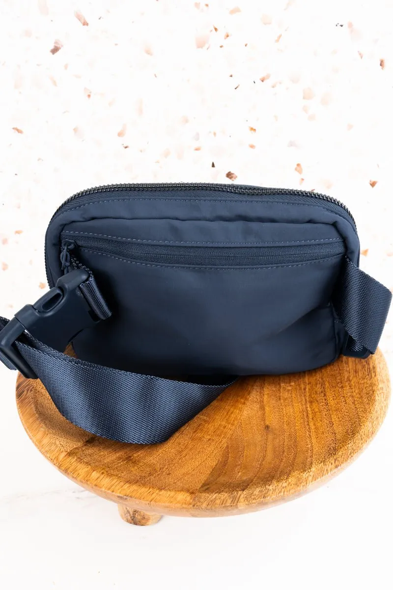 NGIL Navy Brooklyn Belt Bag