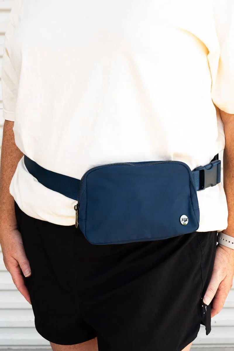 NGIL Navy Brooklyn Belt Bag