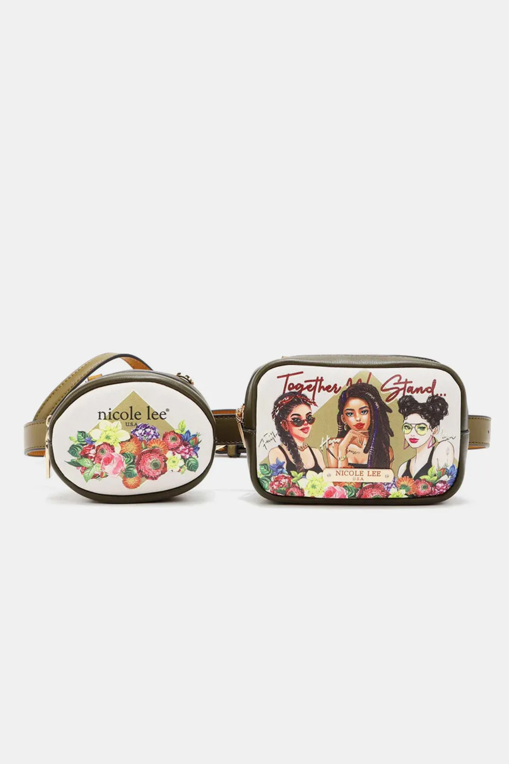 Nicole Lee USA Double Pouch Fanny Pack