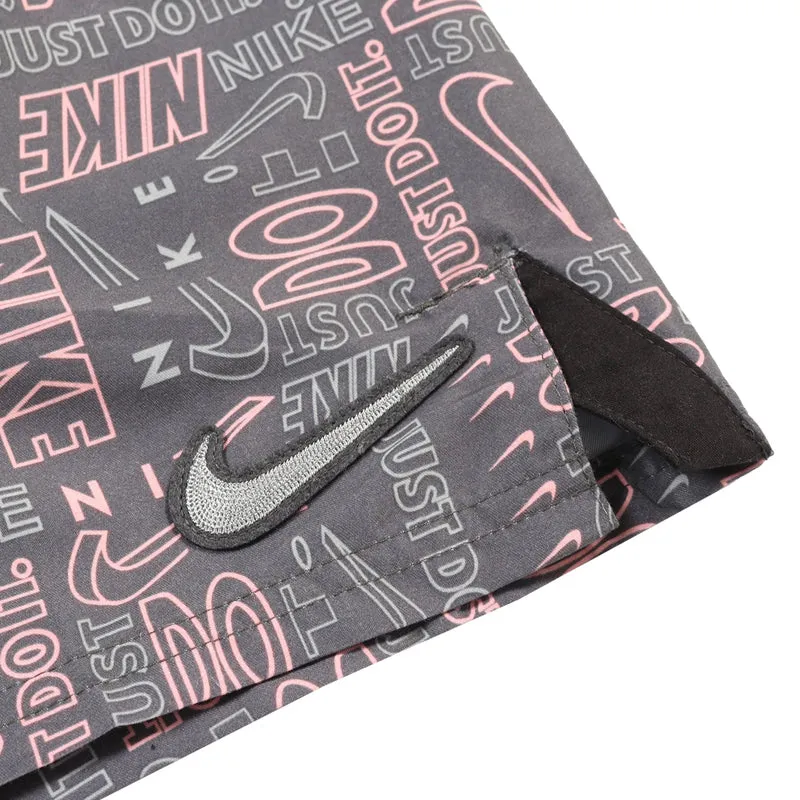 Nike - Men's Swim Logo Mash-up 5" Volley Short (Iron Grey)