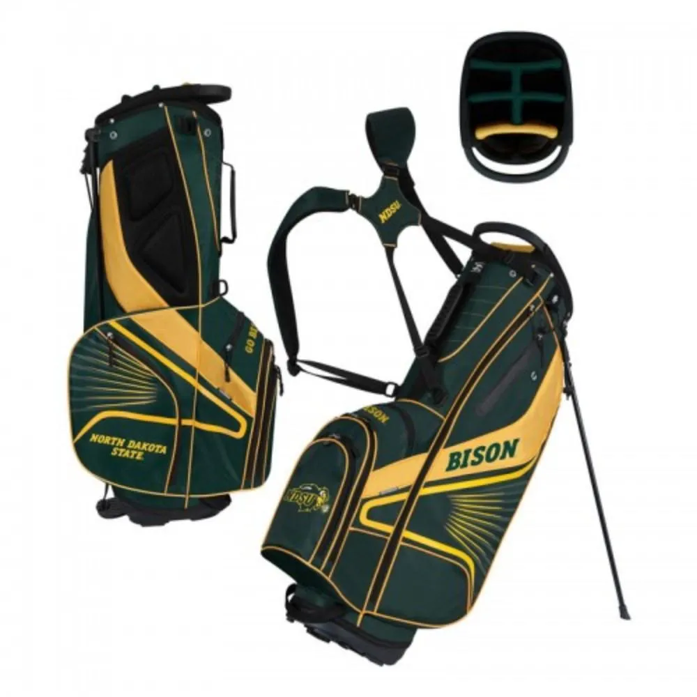 North Dakota State Bison WinCraft "Grid Iron III" 6-Way Stand Golf Bag