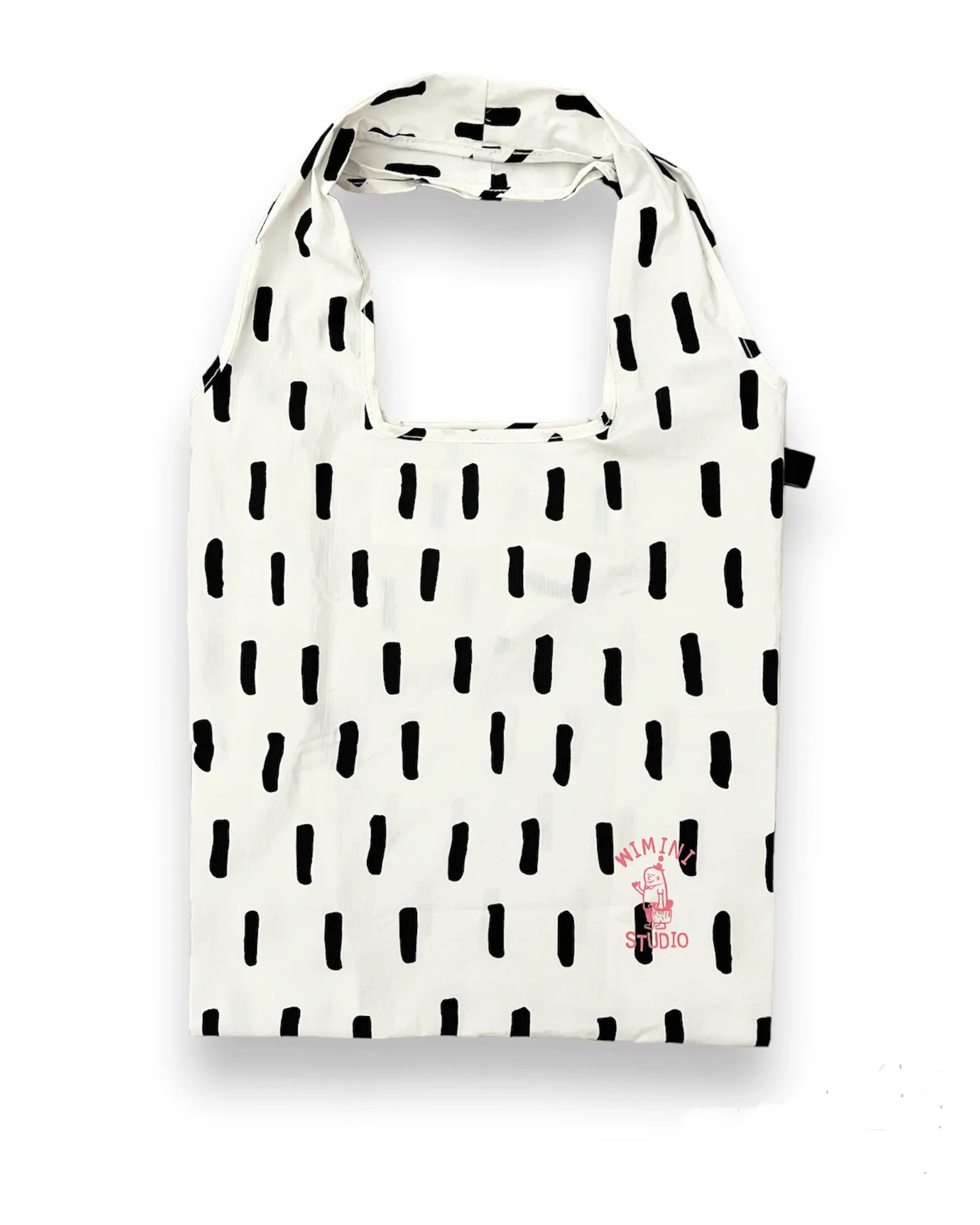 NOTABAG FOLDABLE SHOPPING BAG - BLACK BRUSH