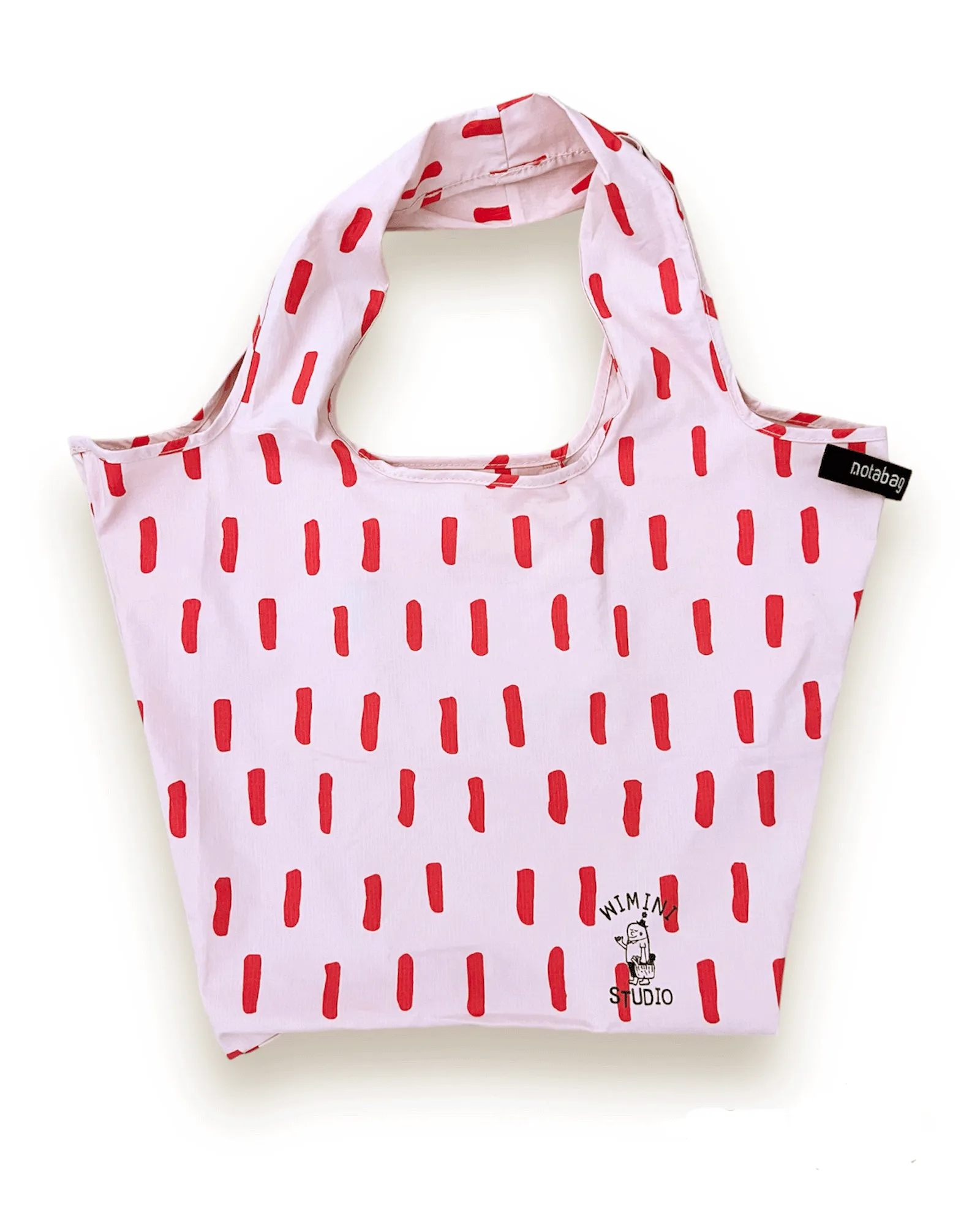 NOTABAG FOLDABLE SHOPPING BAG - RED BRUSH