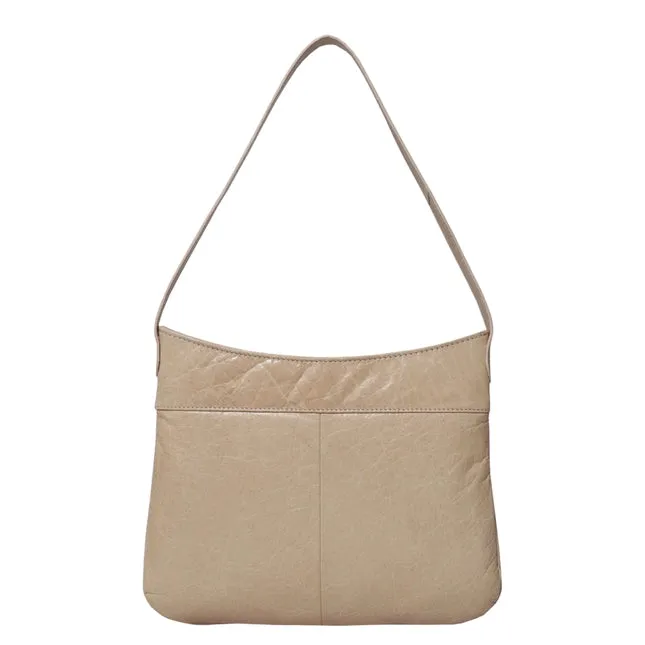 Nude Leather Shoulder Bag