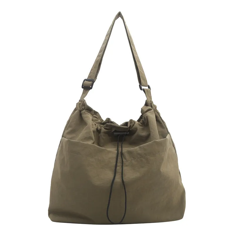 Nylon Shoulder Tote Bag