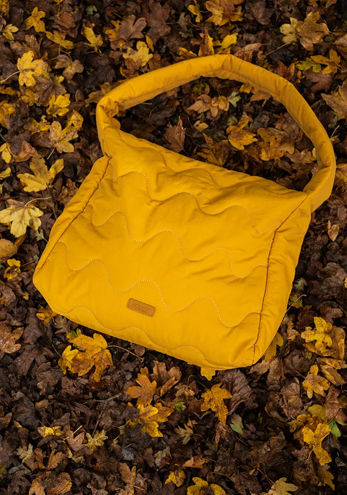 Ochre Quilted Shoulder Popsy Bag