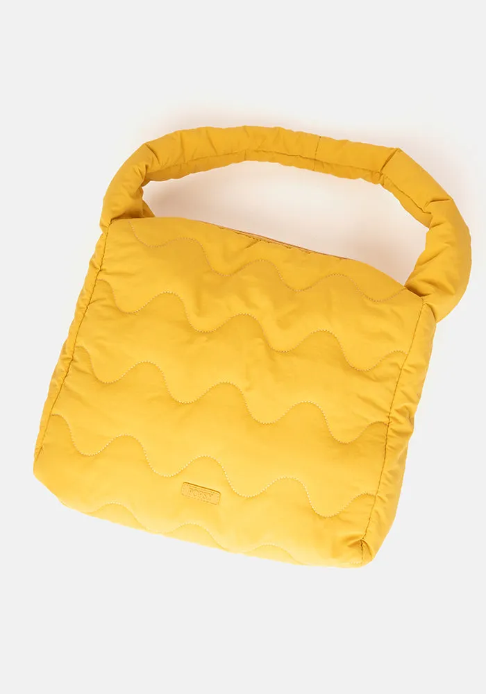 Ochre Quilted Shoulder Popsy Bag