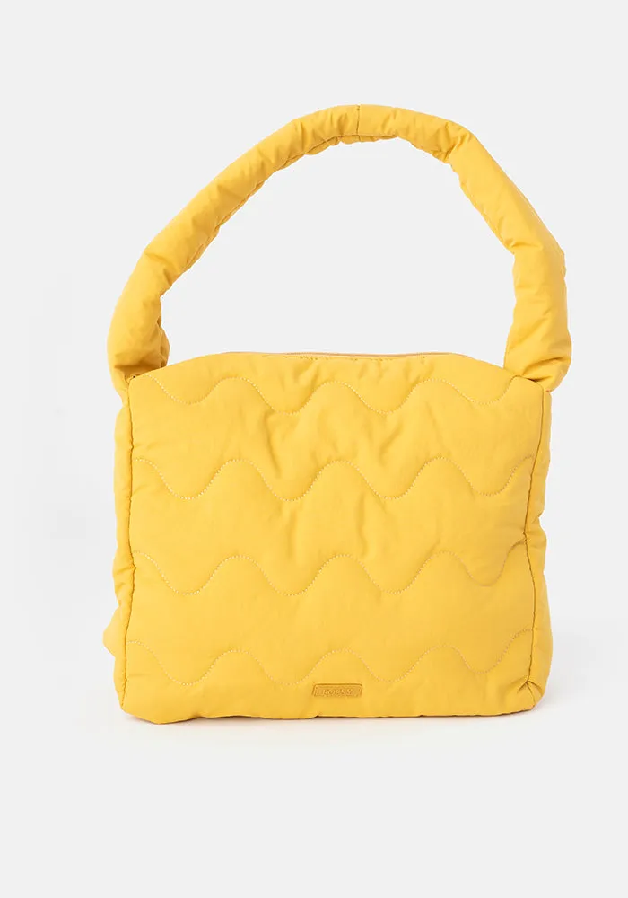 Ochre Quilted Shoulder Popsy Bag