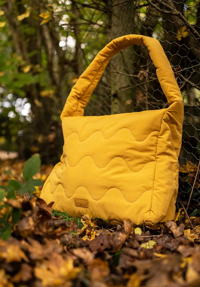 Ochre Quilted Shoulder Popsy Bag