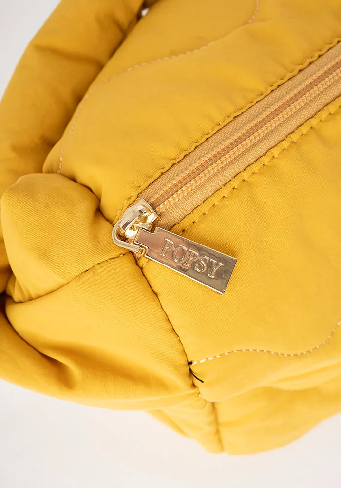 Ochre Quilted Shoulder Popsy Bag