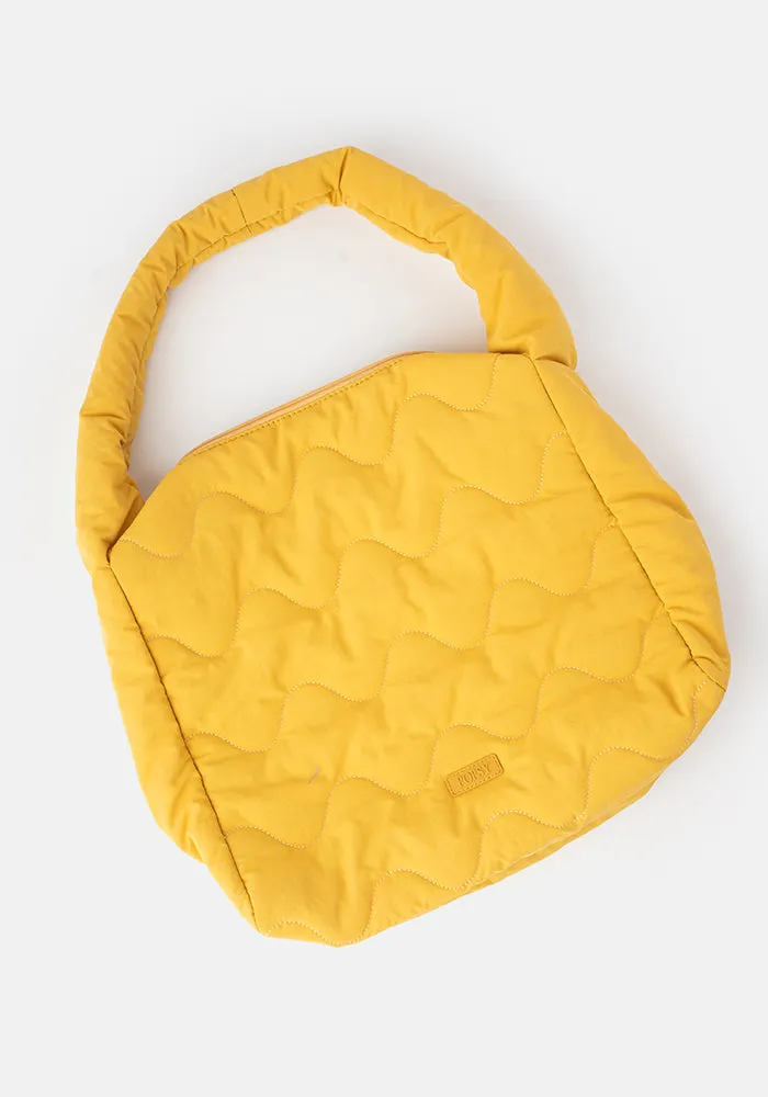 Ochre Quilted Shoulder Popsy Bag