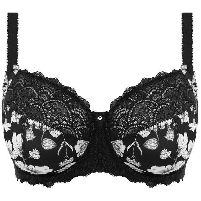 Olivia Black Underwired Side Support bra by Fantasie