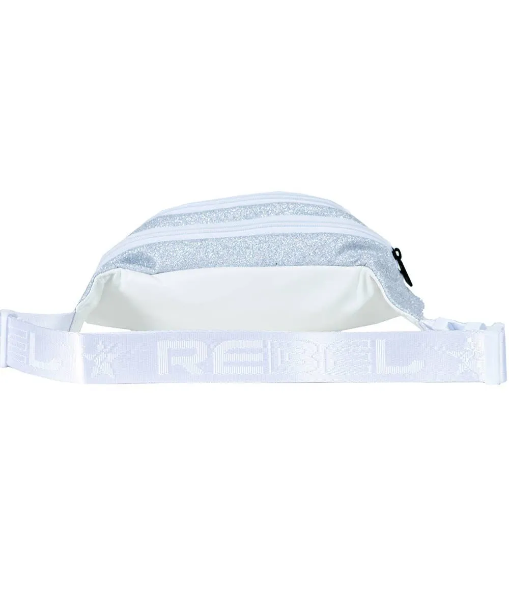 Opalescent Youth Rebel Fanny Pack with White Zipper