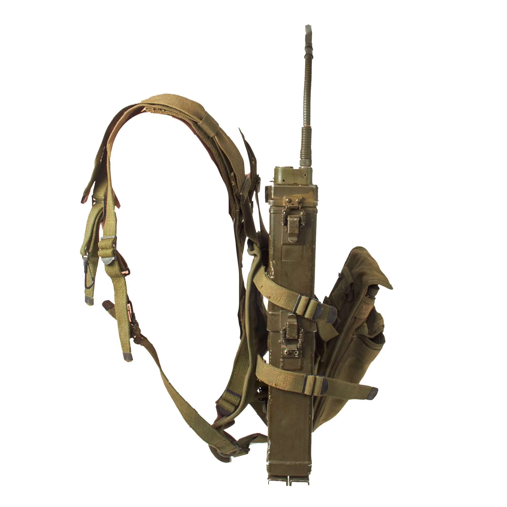 Original U.S. Korean & Vietnam War Era RT-176 AN/PRC-10 Backpack Radio Rig - Serial No. TAD149