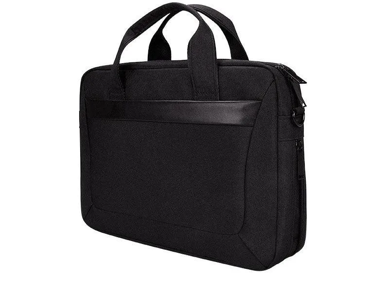 Oxford Men's Portable And Expandable Laptop Bag-Black