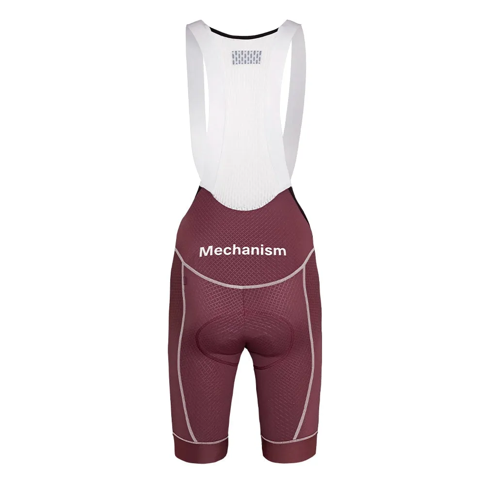 PAS NORMAL STUDIOS Mechanism Bib Shorts SS23 - Light Burgundy