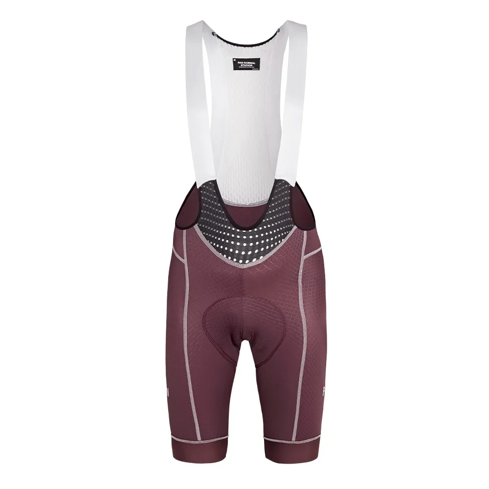 PAS NORMAL STUDIOS Mechanism Bib Shorts SS23 - Light Burgundy