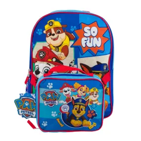 Paw Patrol Large Backpack Lunch Bag Set