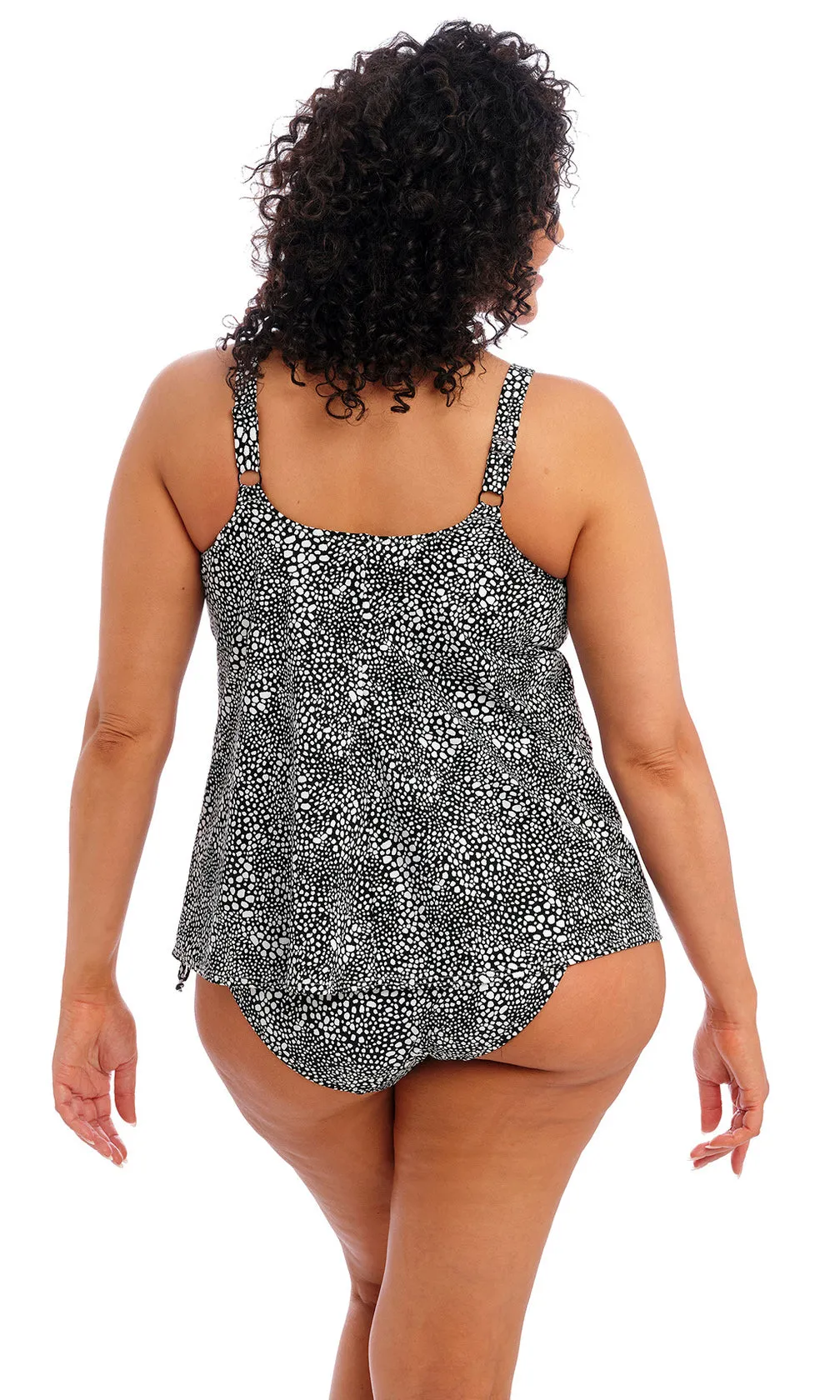 Pebble Cove Black Non Wired Moulded Tankini Top