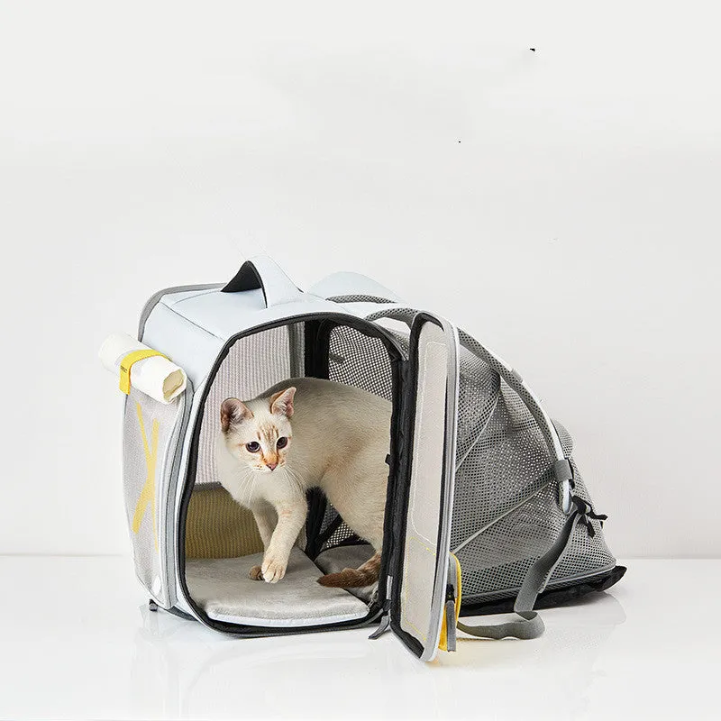 Pets Go Out Portable Space Capsule Large Capacity Backpack with pressure reduction